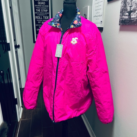 Alice in Wonderland Puffy Jacket for Adults - Reversible - Picture 2 of 8